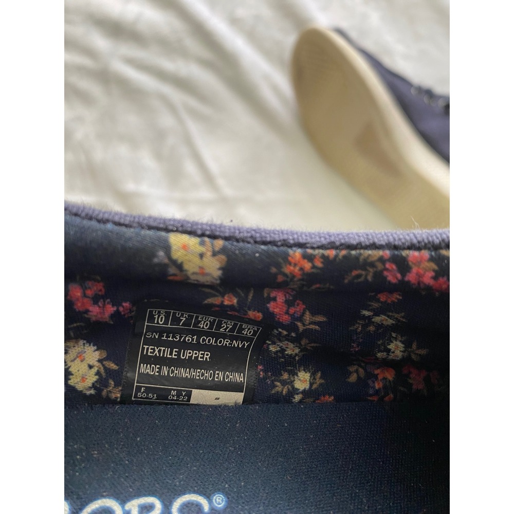 Skechers BOBS Skipper Navy Blue Floral Memory Foam, Hey Dude style, Women's 10 - Picture 4 of 4
